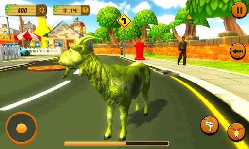 Angry Goat Rampage Craze Simulator - Wild Animal - Gameplay image of android game