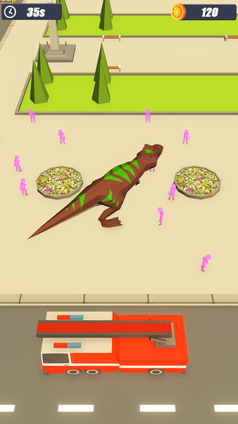 Dino Rampage Dinosaur Games - عکس بازی موبایلی اندروید