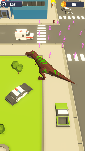 Dino Rampage Dinosaur Games - عکس بازی موبایلی اندروید