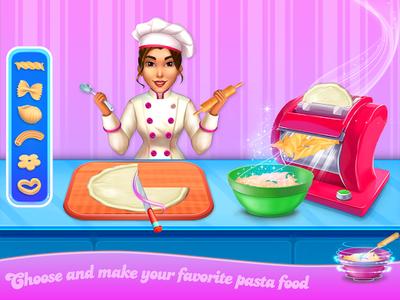 Make pasta cooking kitchen - Gameplay image of android game