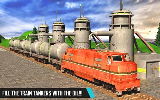 Oil Tank Transport Cargo Train - Gameplay image of android game