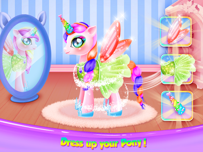 Princess Pony Beauty Makeover: Unicorn Salon - Gameplay image of android game
