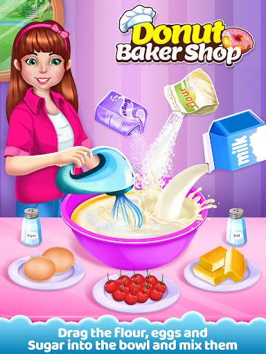 Donut Maker Bake Cooking Games - Image screenshot of android app