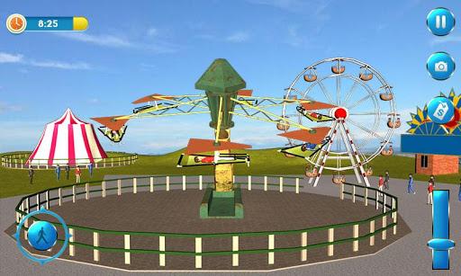 Theme Park Fun Swings Ride - Gameplay image of android game
