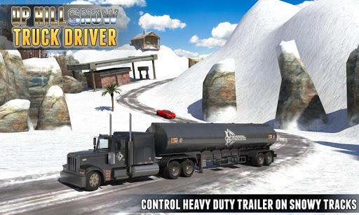 Up Hill Snow Truck Driver - Gameplay image of android game