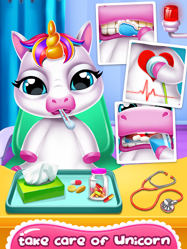 Cute Unicorn Care Babysitter - عکس برنامه موبایلی اندروید