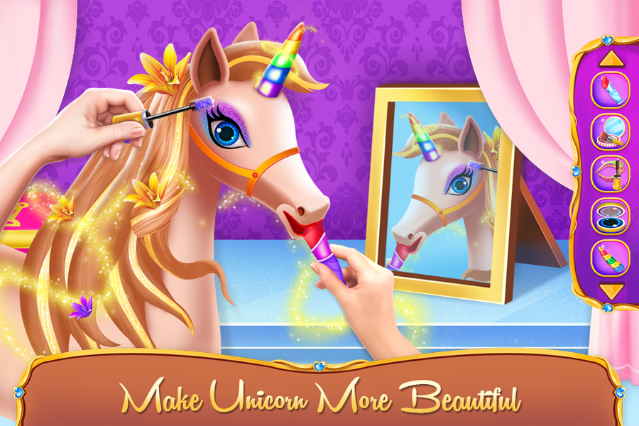 Unicorn Pony Horse Care Game - Gameplay image of android game