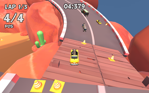 Crazy Cat Rush Racing - Gameplay image of android game