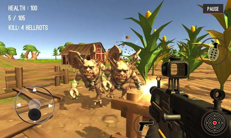 Monster Killing City Shooting - Gameplay image of android game