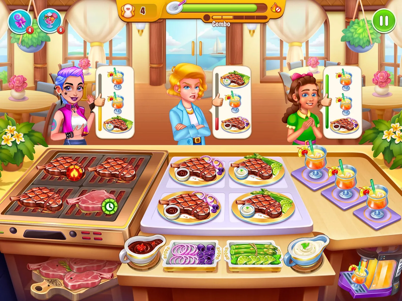 Cooking Restaurant Food Games - Gameplay image of android game