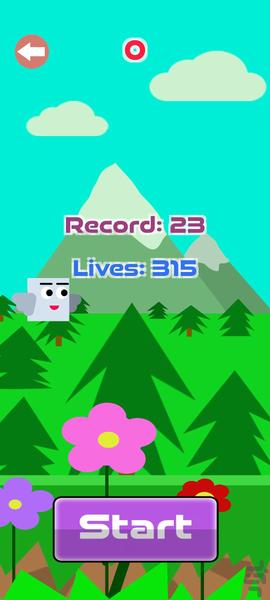 The little bird - flappy bird zombie - Gameplay image of android game