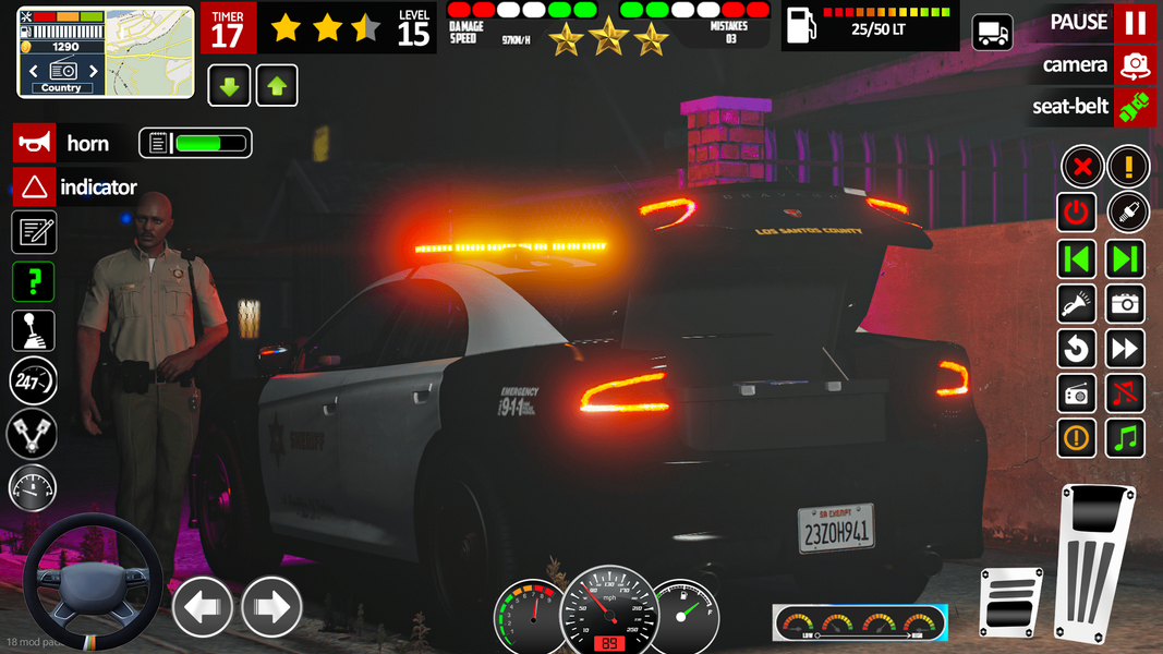 Police Car Cop Simulator 2024 - Gameplay image of android game
