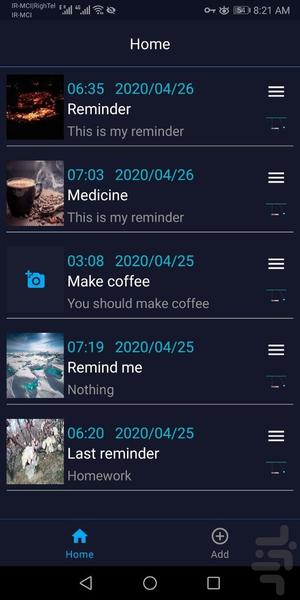 یادم بنداز - عکس برنامه موبایلی اندروید