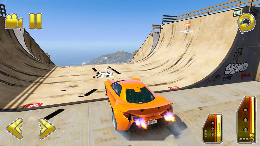GT Car Stunt Racing Extreme 3D - Gameplay image of android game