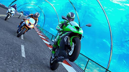 Underwater Bike Stunt Racing - Gameplay image of android game