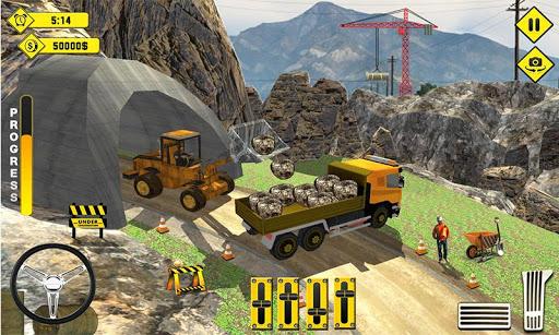Tunnel Construction Crane Simulator 2018 - Gameplay image of android game