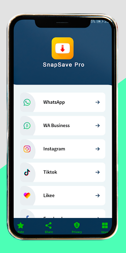 SnapSave Pro - Save all Social Status in a Snap - Image screenshot of android app
