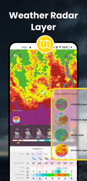 Hi Weather Launcher-Live Radar - عکس برنامه موبایلی اندروید
