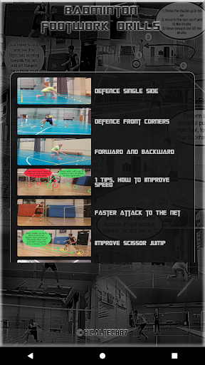 Badminton Footwork Drills - Image screenshot of android app