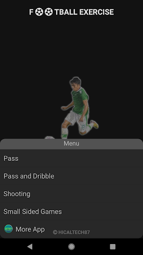 Football Exercise - Image screenshot of android app