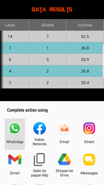 MSFT Beep Test (Multi-Stage Fi - Image screenshot of android app