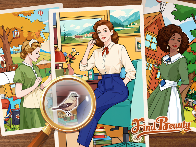 Find Beauty: Fun Hidden Object - Gameplay image of android game