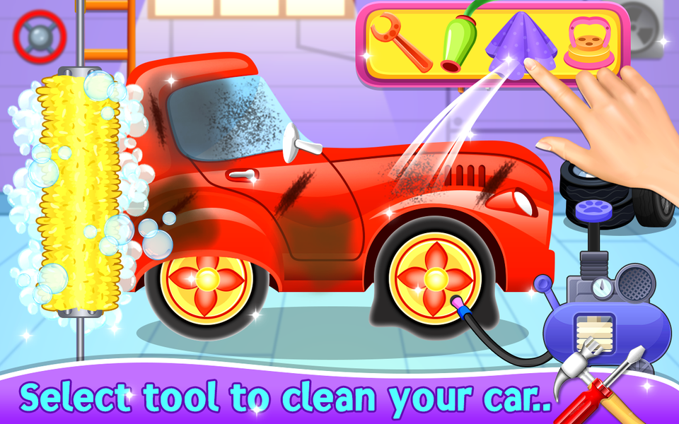 Kids Car Salon Care and Repair - Gameplay image of android game