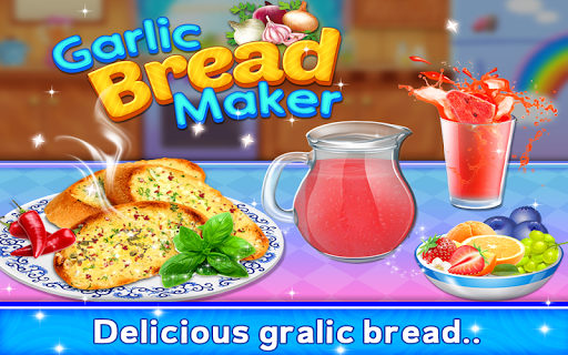 Garlic Bread Cooking Game - عکس برنامه موبایلی اندروید