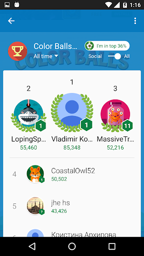 Color balls Lines - Free games - عکس بازی موبایلی اندروید