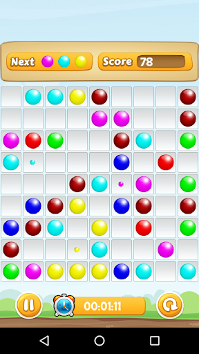 Color balls Lines - Free games - Gameplay image of android game