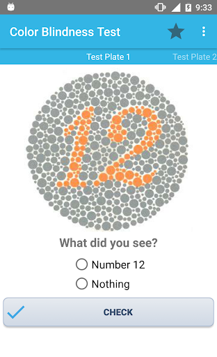 Color Blindness Test - عکس برنامه موبایلی اندروید