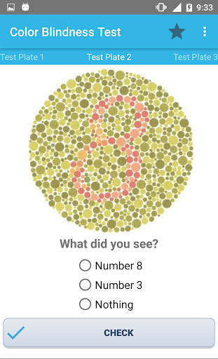 Color Blindness Test - عکس برنامه موبایلی اندروید