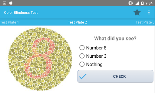 Color Blindness Test - Image screenshot of android app