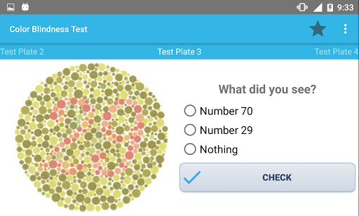 Color Blindness Test - Image screenshot of android app