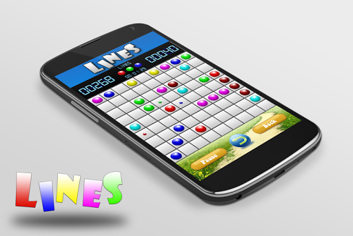 Lines 98 Classical Color Balls - Gameplay image of android game