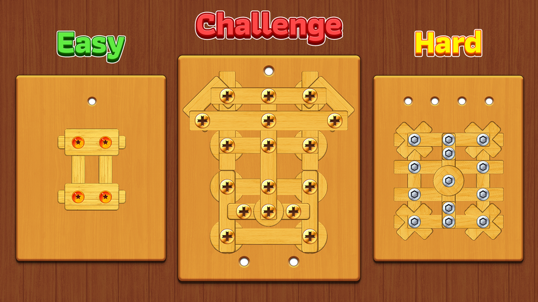 Wood Nuts & Bolt: Screw Puzzle - عکس بازی موبایلی اندروید