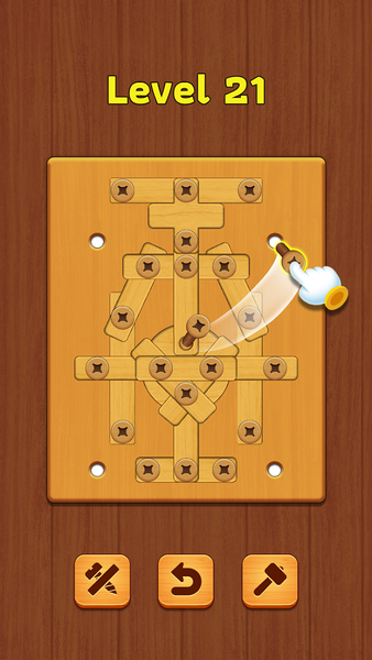 Wood Nuts & Bolt: Screw Puzzle - Gameplay image of android game