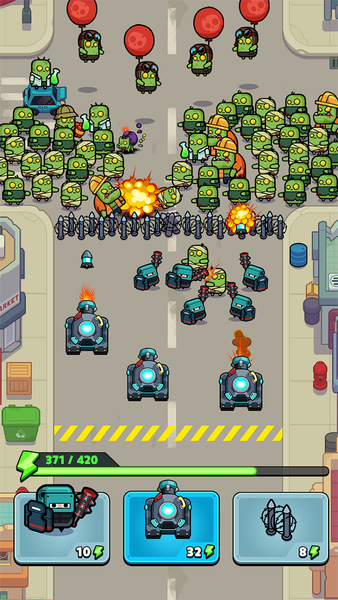 Police vs Zombie: Zombie City - Gameplay image of android game