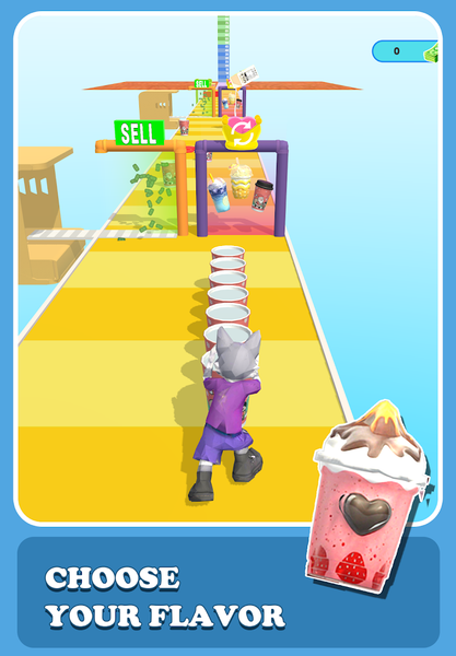 Coffee Stack Run - Gameplay image of android game