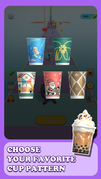 Coffee Stack Run - Gameplay image of android game