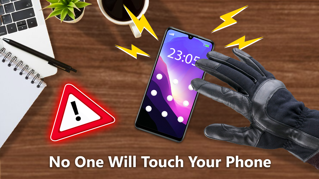 AntiTheft: Don't Touch Phone - عکس برنامه موبایلی اندروید