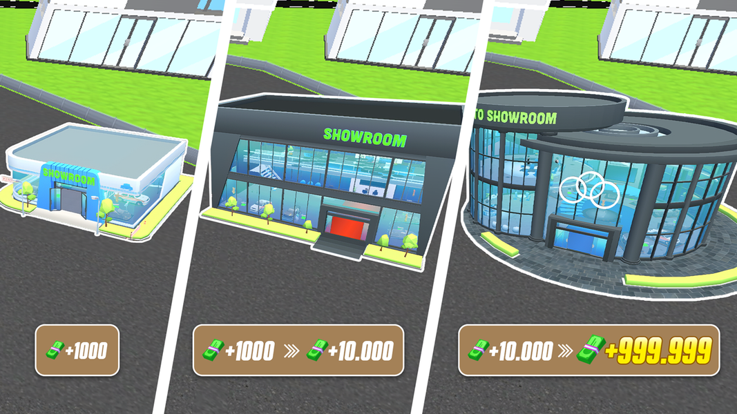 Blox Dealership: 3D Car Garage - Gameplay image of android game