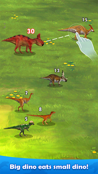 Dino Evolution: Dinosaur Merge - Gameplay image of android game