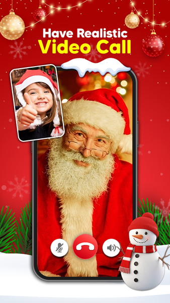Santa Claus Call: Prank Video - Gameplay image of android game