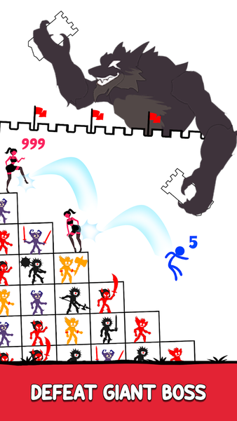 Stick Hero: Endless War - Gameplay image of android game