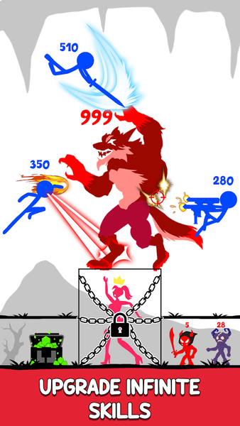 Stick Hero: Endless War - Gameplay image of android game