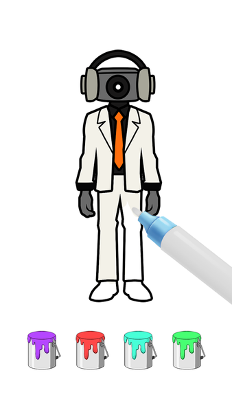 Toilet Paint: Monster Color - Gameplay image of android game