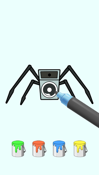 Toilet Paint: Monster Color - Gameplay image of android game