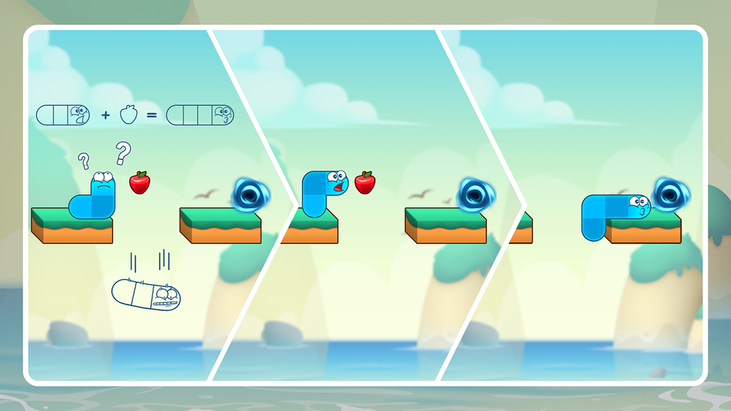 Worm Frenzy: Hungry Snake - Gameplay image of android game