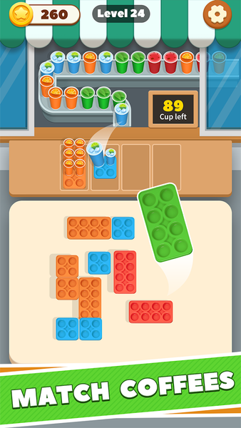 Color Coffee Jam: Coffee Games - Gameplay image of android game